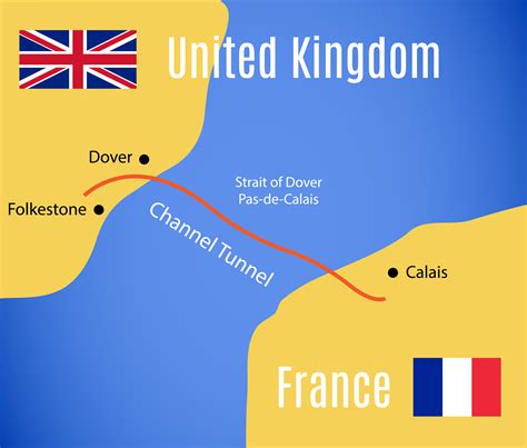 the channel tunnel map.